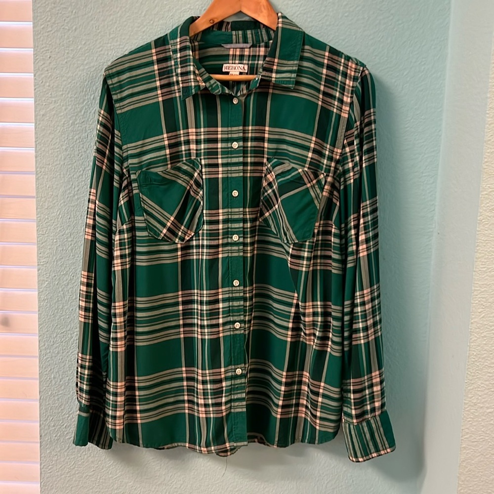 Merona Plaid Button Down Shirt